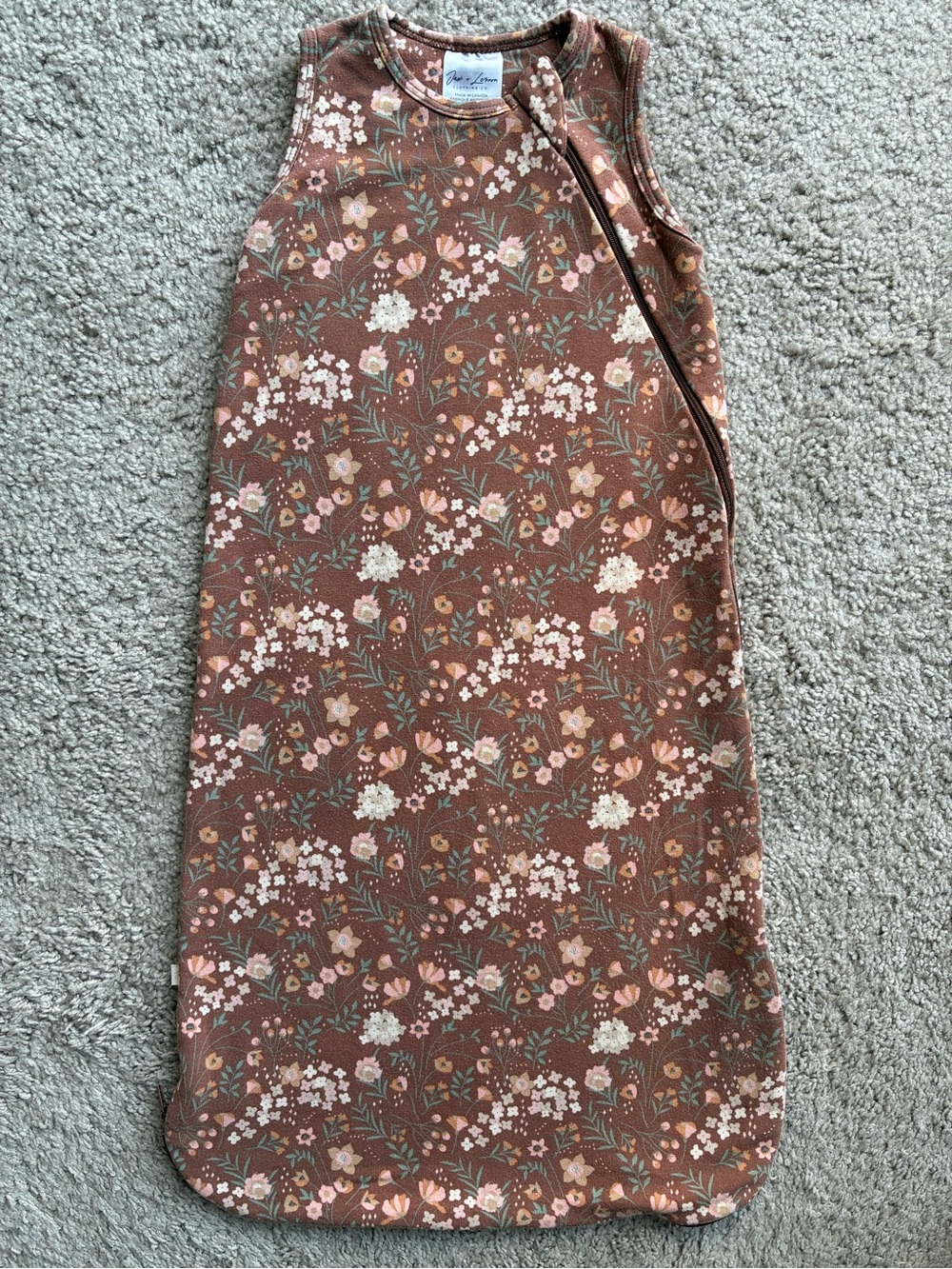 Jax & Lennon Bamboo 1.0 TOG Sleep Sac – Autumn Flora (Double layered)